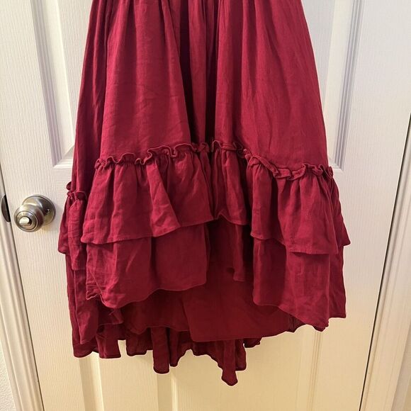 Joyfolie Mia Joy Lacy Petticoat Dress in Burgundy Girls Size 7 - Picture 4 of 16